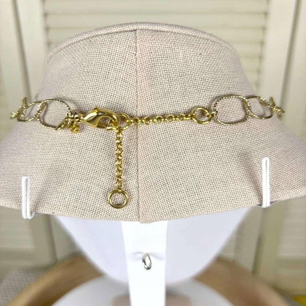 Beautiful‎ Ann Taylor Gold Tone Floral Statement Necklace Rhinestone 90s Vintage